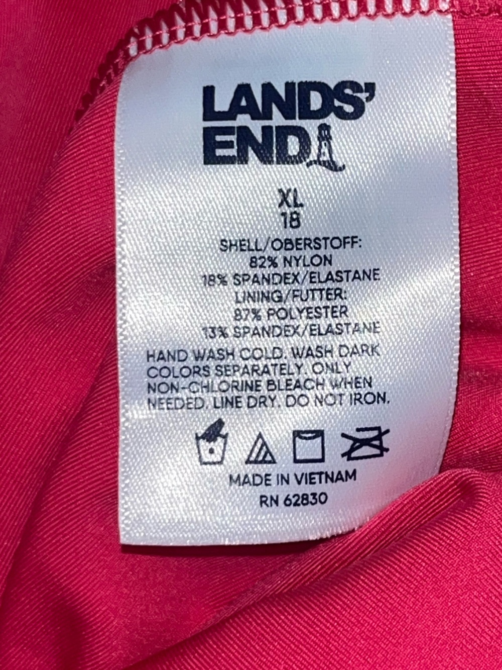 NWT Land’s End Women’s V- Neck Tulip Wrap Swim Dress Size XL (18) - Picture 7 of 11
